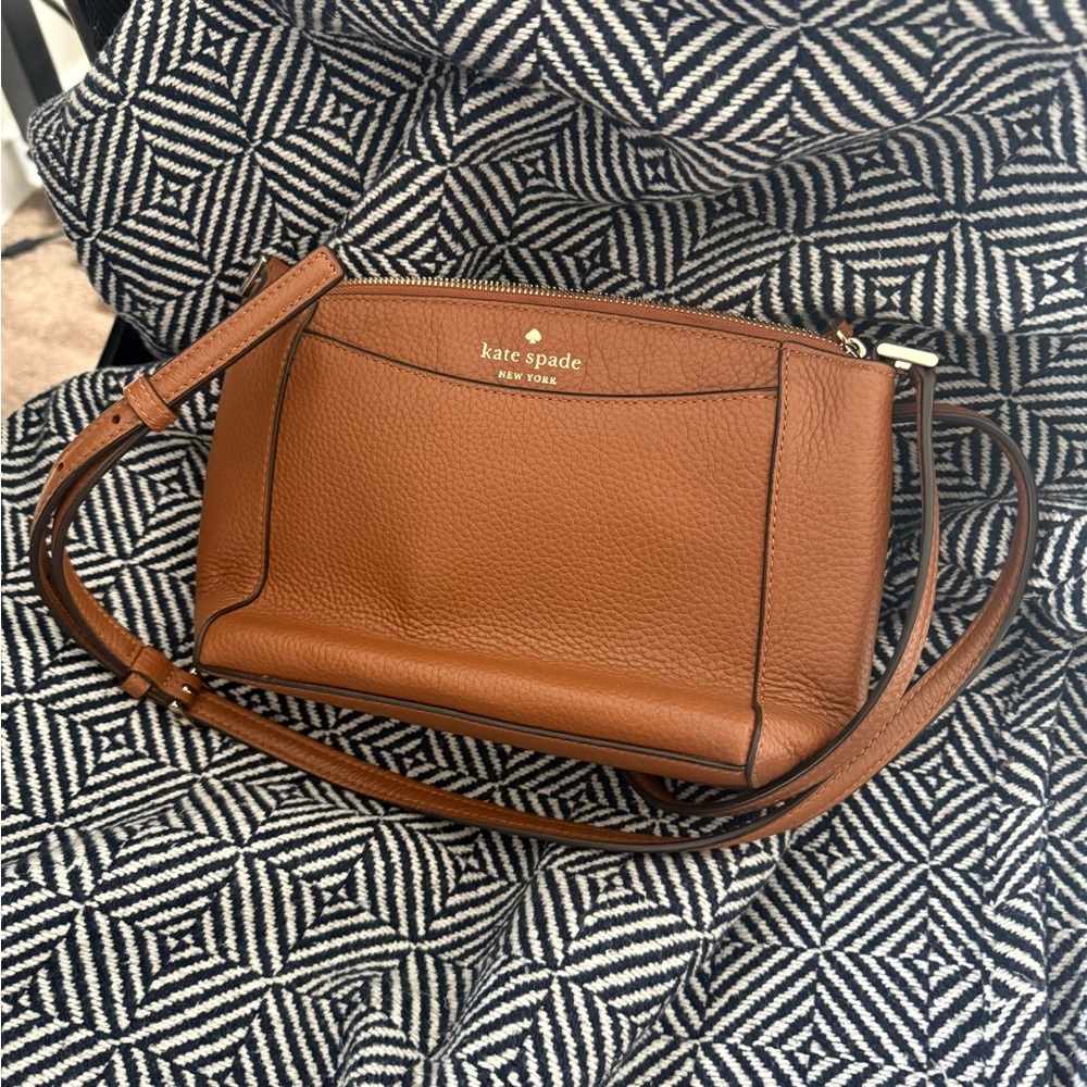 Kate Spade Tan Leather Monica Crossbody Bag